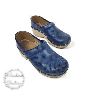 Dansko Perforated Studded Slip On Clogs